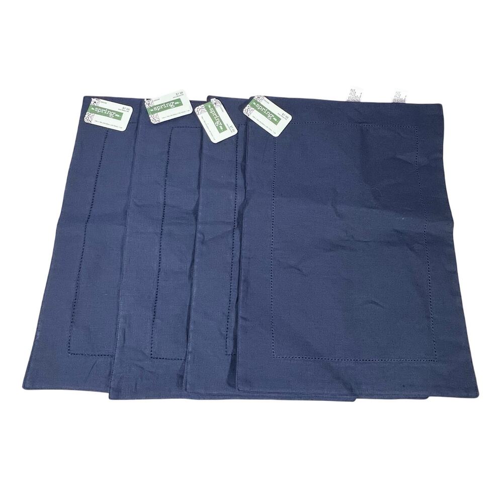 Hobby Lobby 13x18" Rectangle Placemat Table Top Lot of 4 Blue New